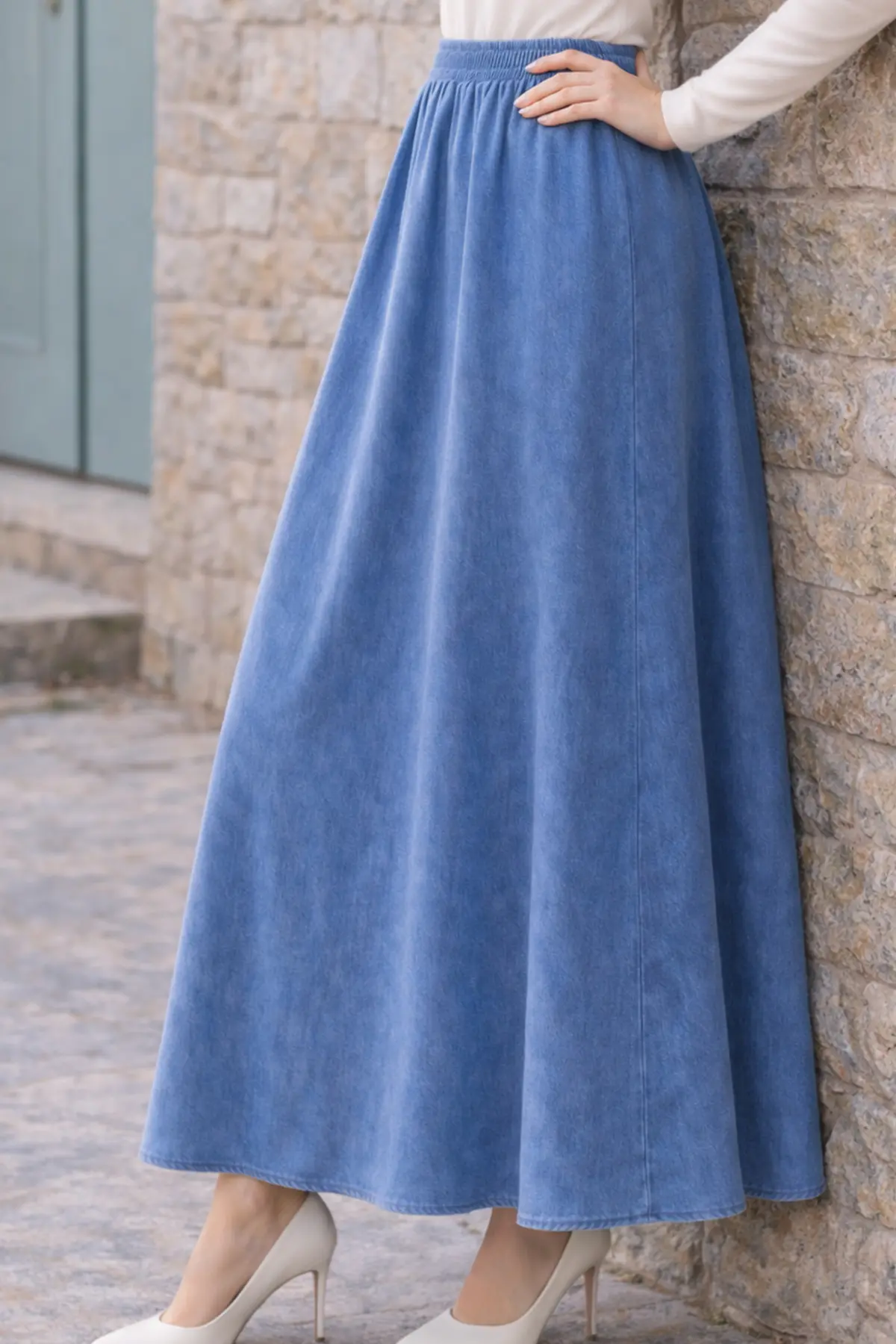 Denim Skirt-detail