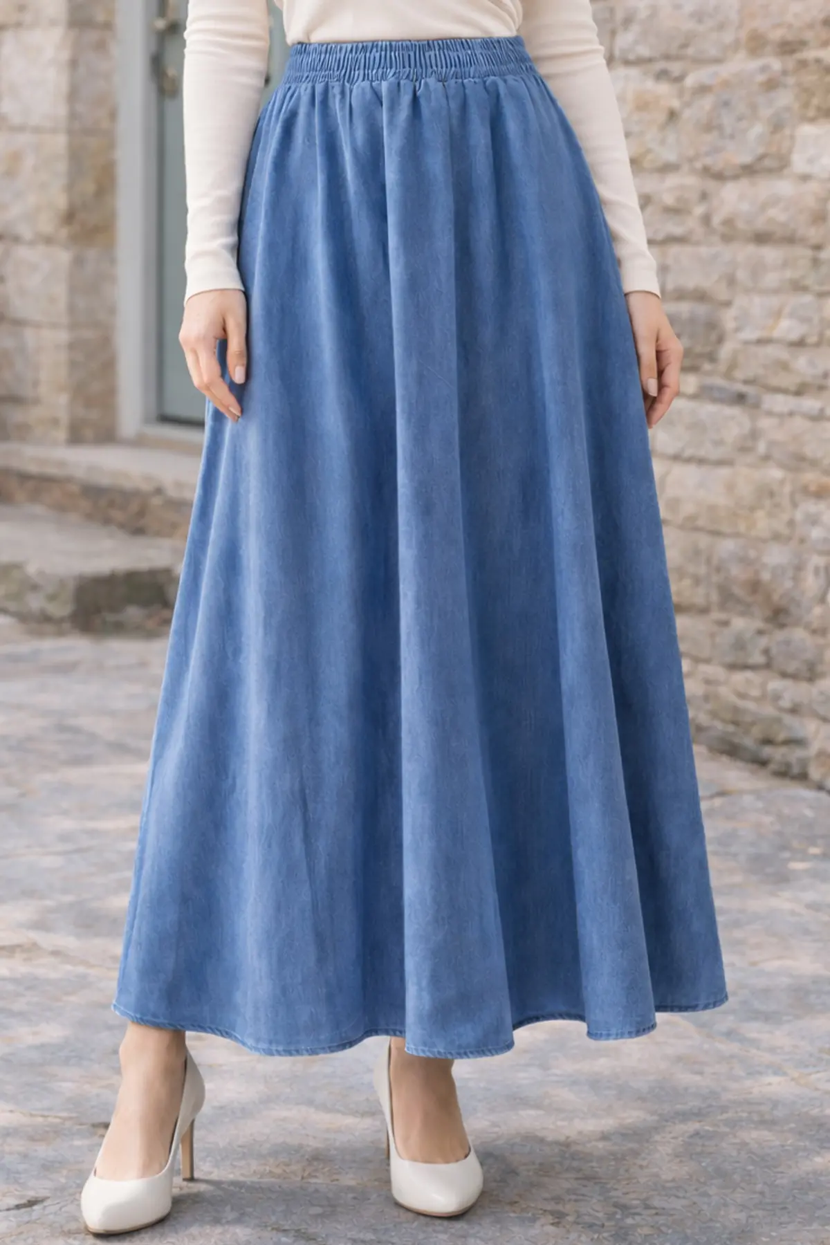 Denim Skirt-detail