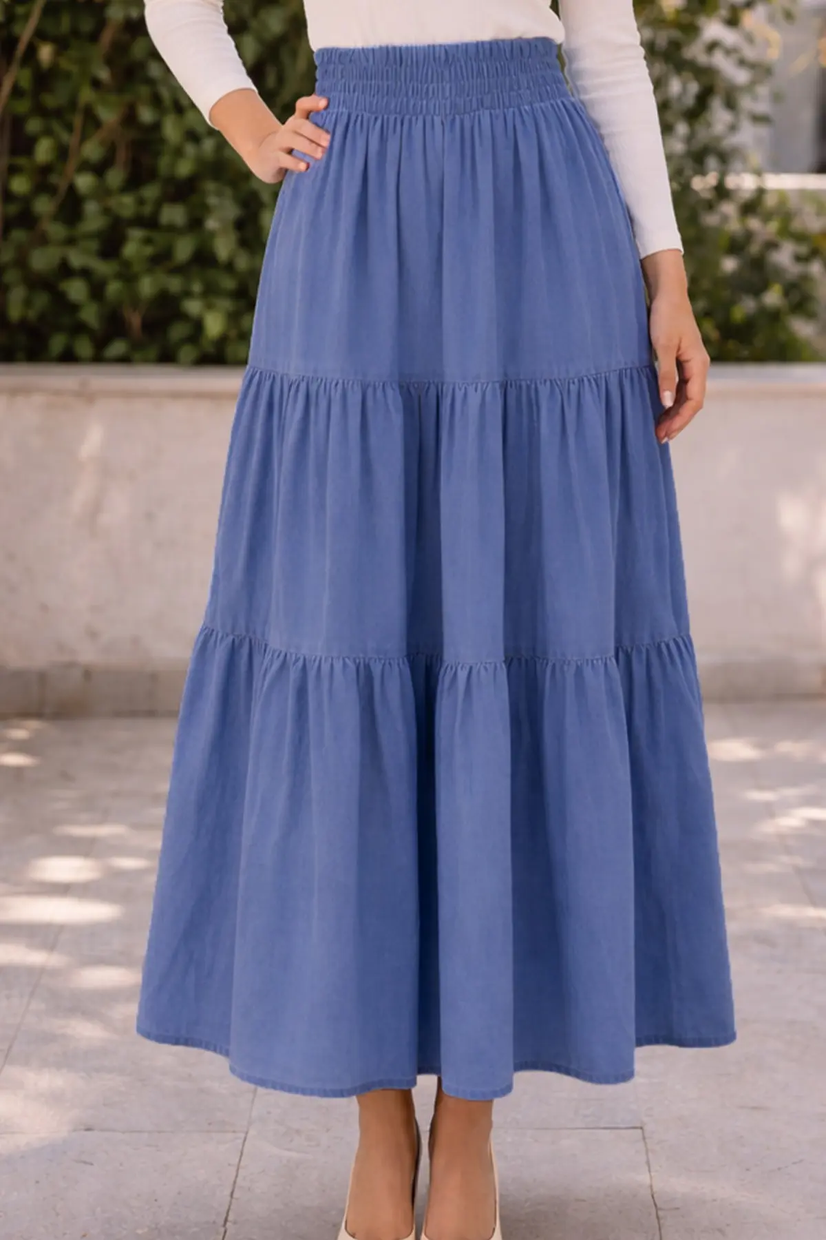 Denim Skirt-detail