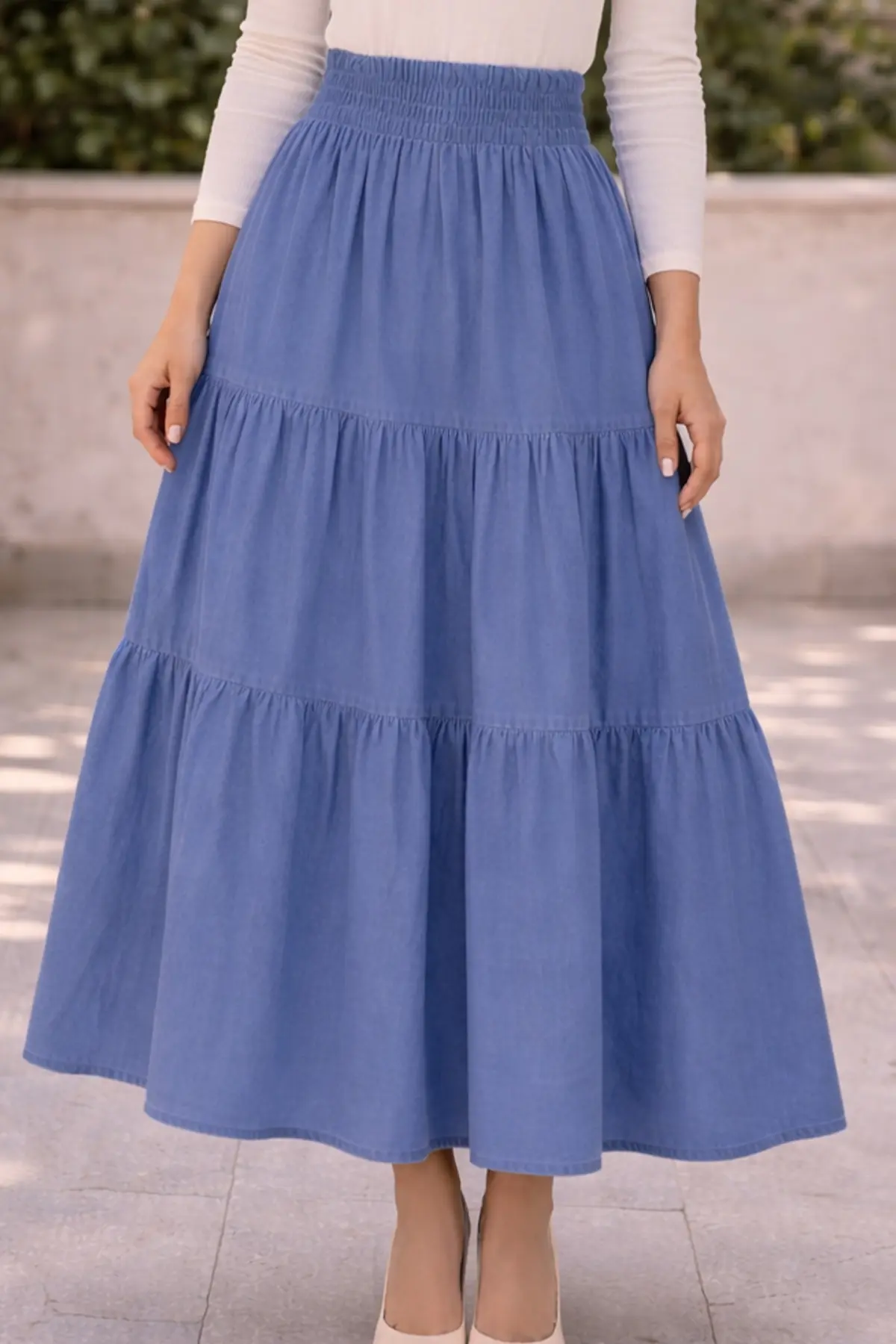 Denim Skirt-detail