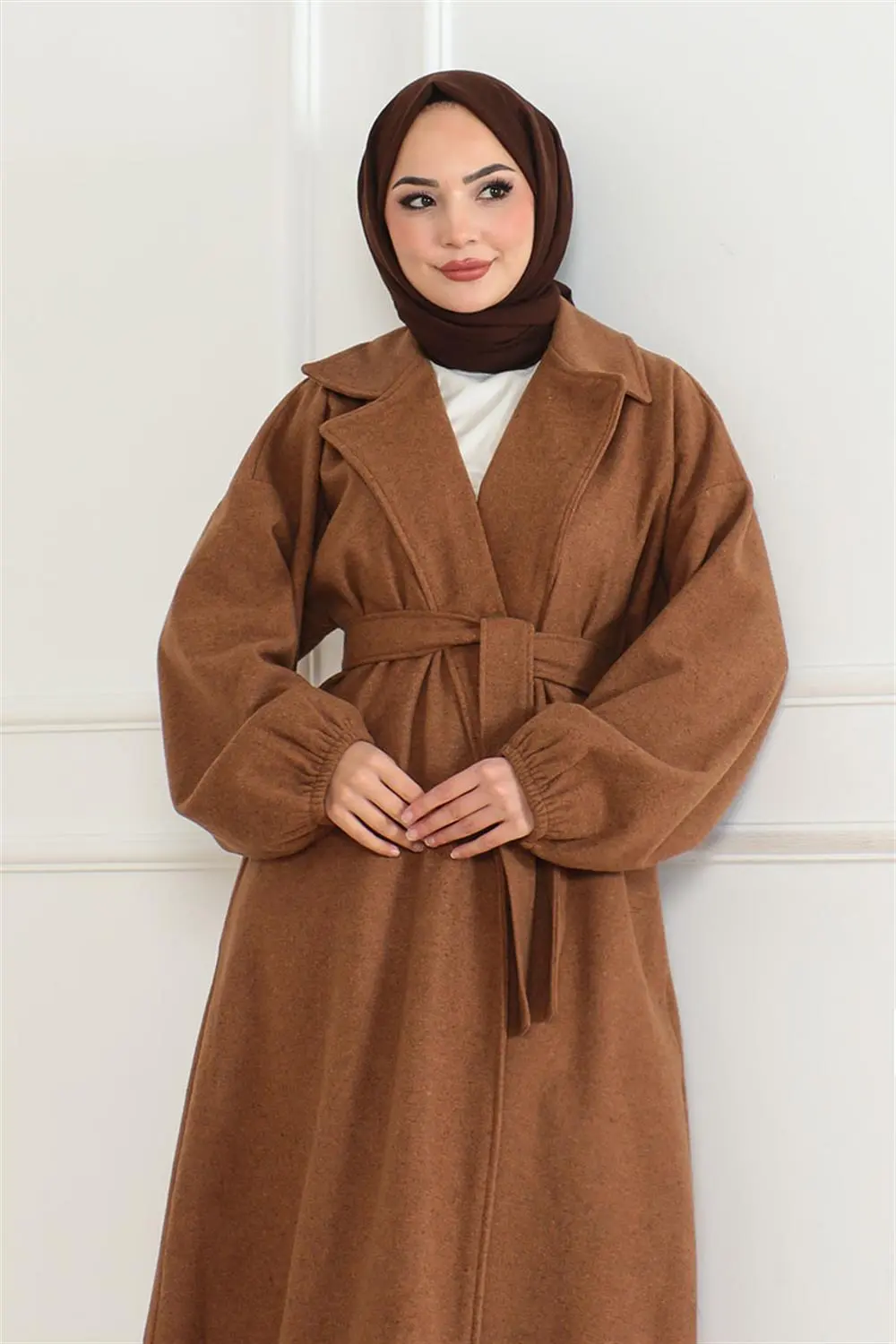 Double Breasted Collared Coat-detail