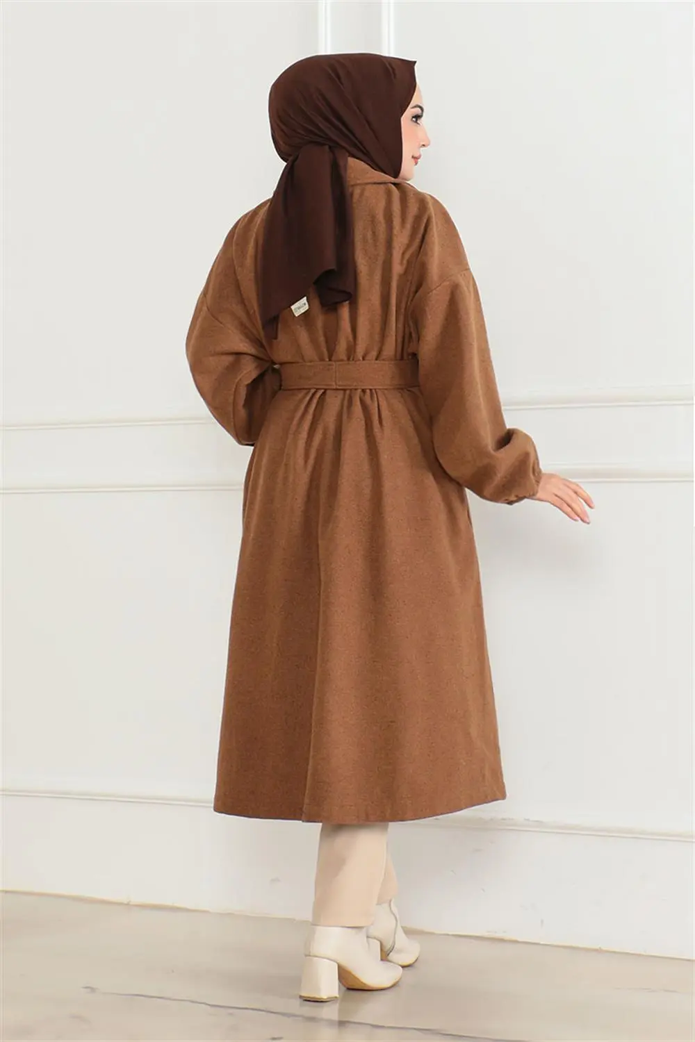 Double Breasted Collared Coat-detail