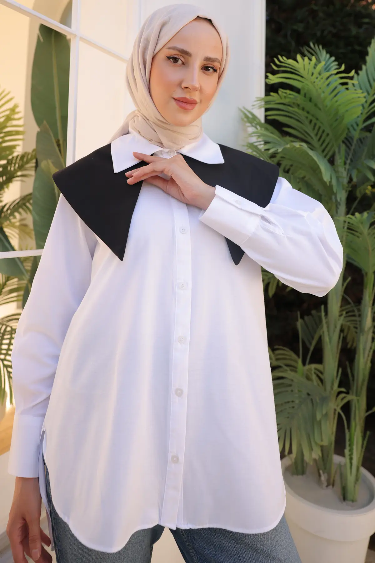 Double Collar Shirt-detail