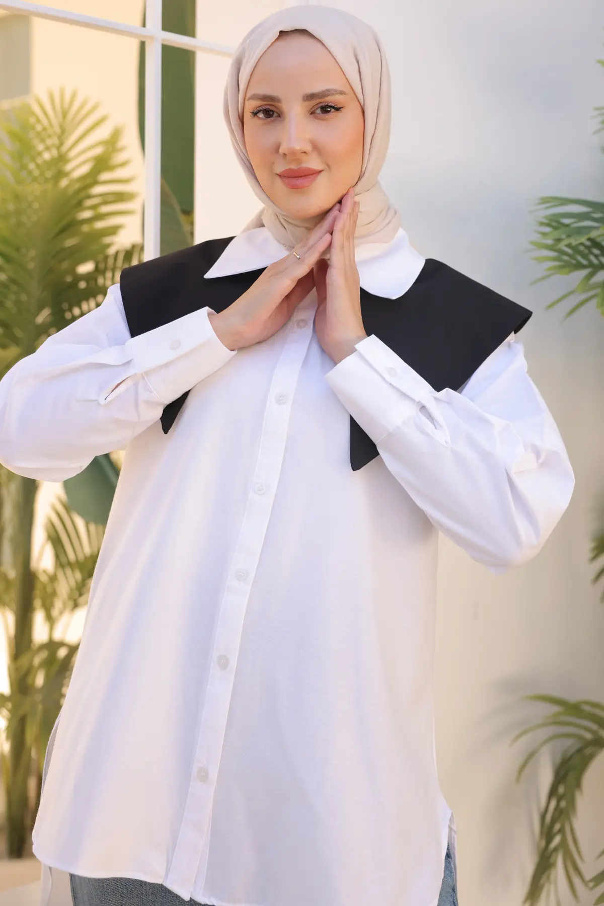 Double Collar Shirt-detail