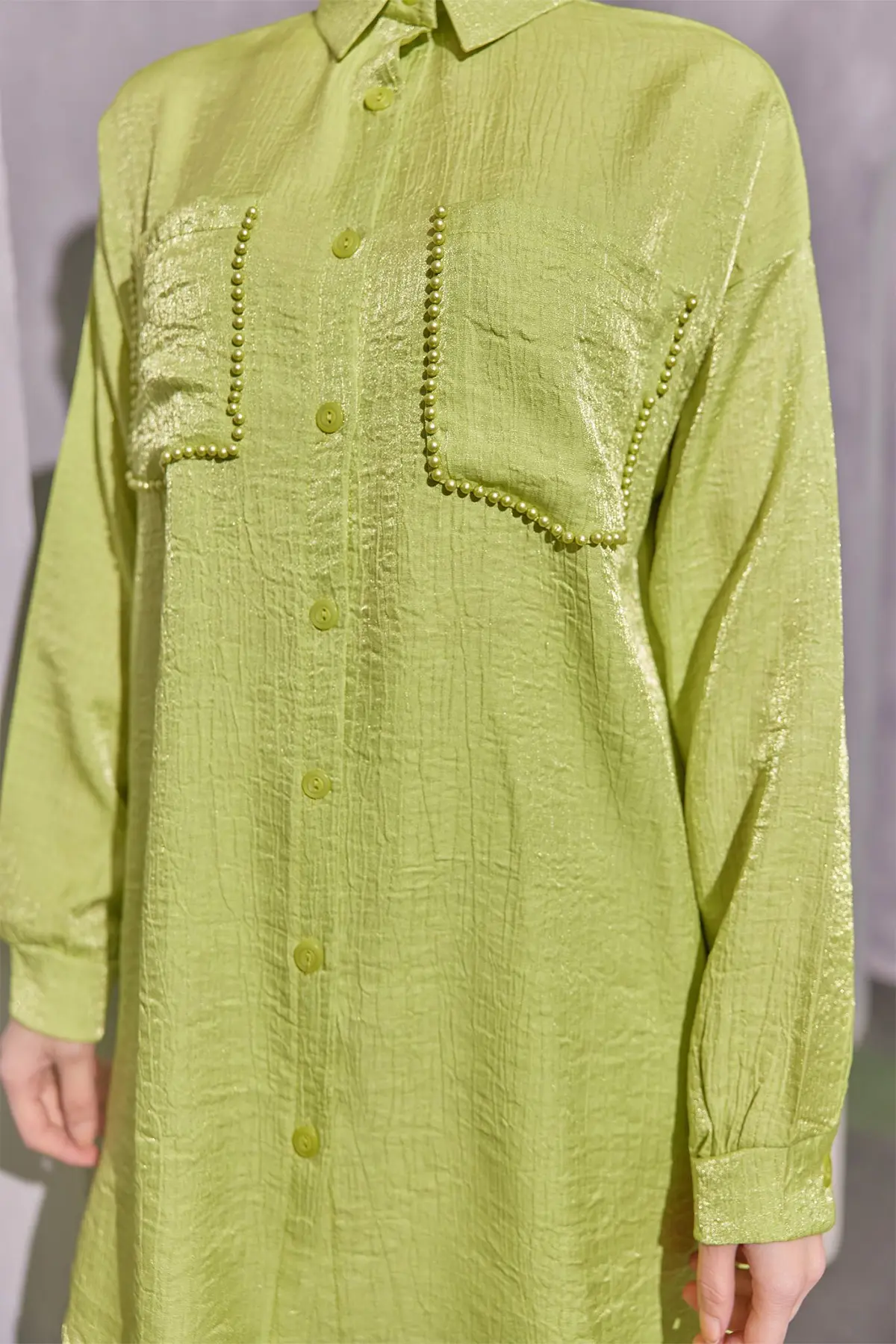 Double Suit With Pockets And Bead Detail-detail