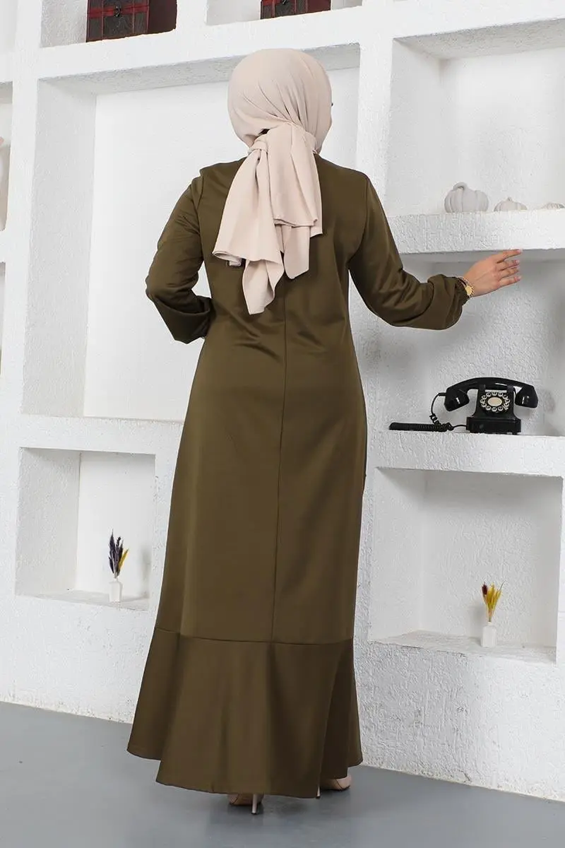 Dress With Stitching Detail-detail