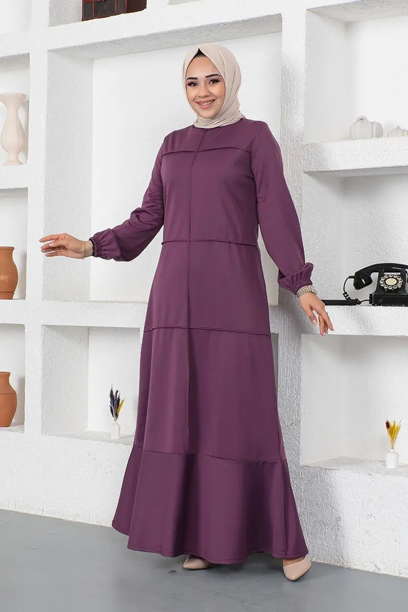 Dress With Stitching Detail-detail