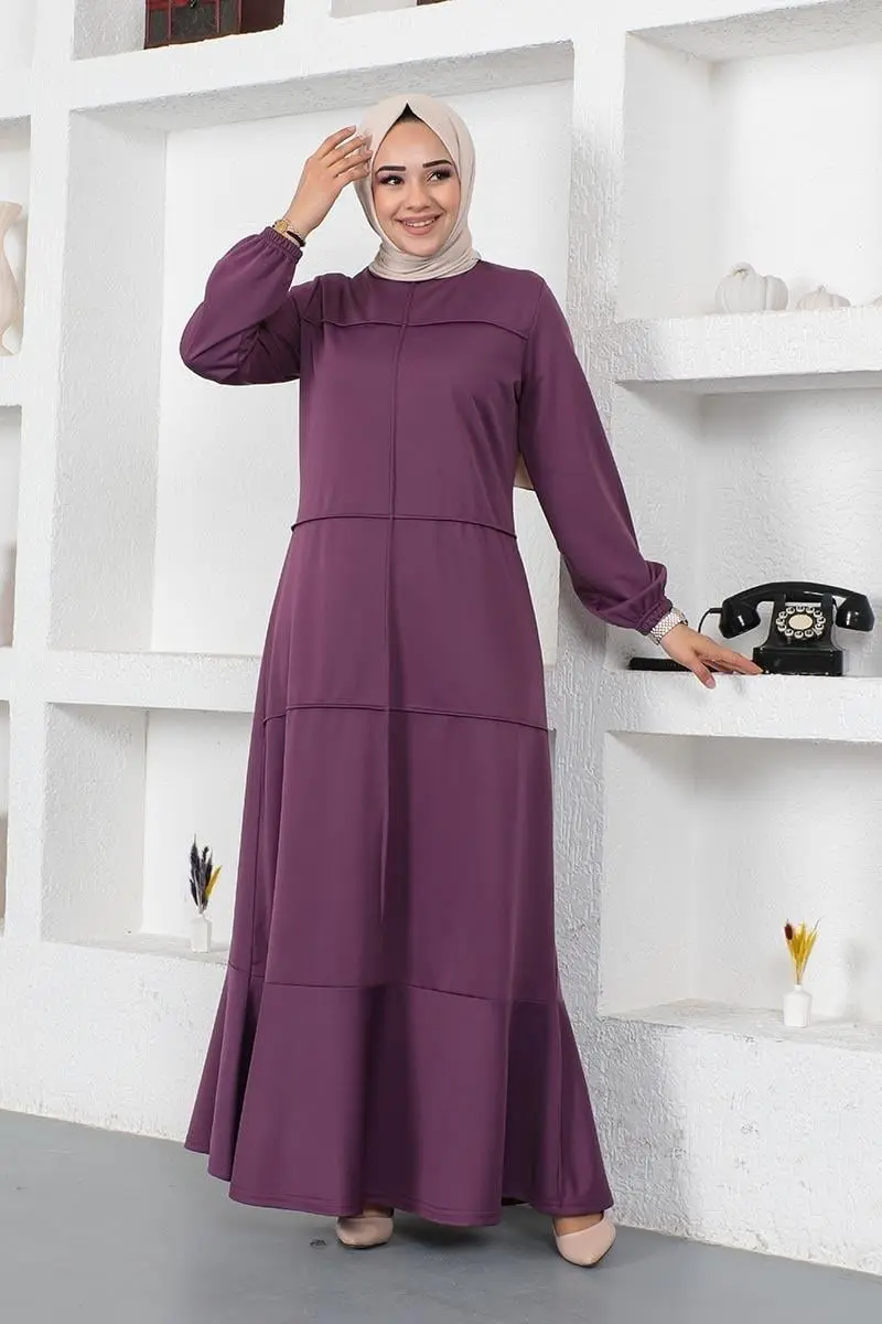 Dress With Stitching Detail-detail