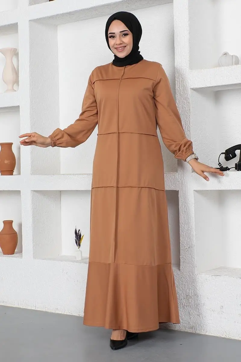 Dress With Stitching Detail-detail