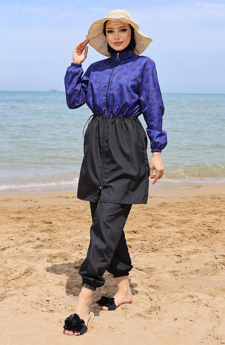 Ebrar Elastic Waist Hijab Swimsuit