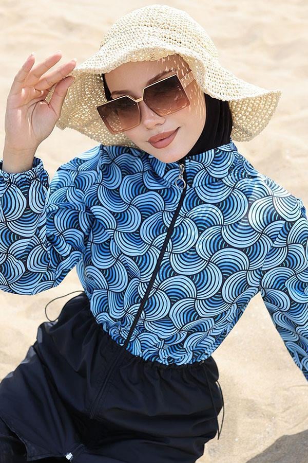 Ebrar Elastic Waist Hijab Swimsuit