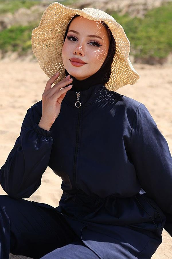 Elastic Waist Bag Modest Swimsuit