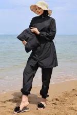 Elastic Waist Bag Modest Swimsuit