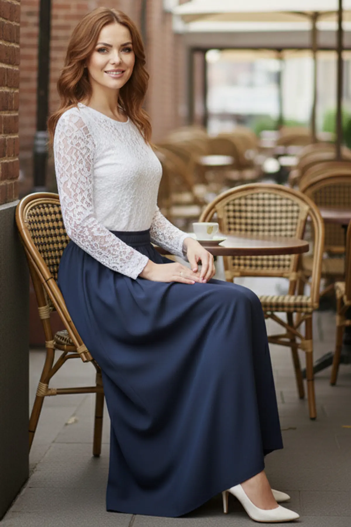 Elastic Waist Double Skirt-detail