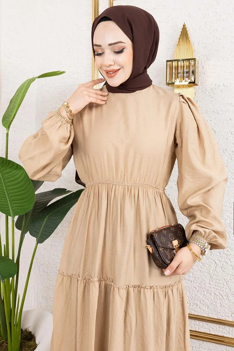 Elastic Waist Hijab Dress-detail