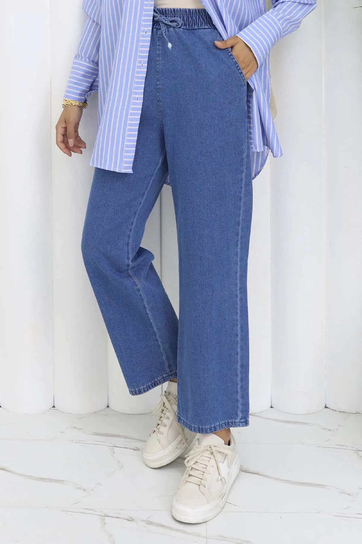 Elastic Waist Jeans