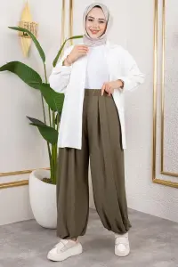 Elastic Waist Shalwar Trousers