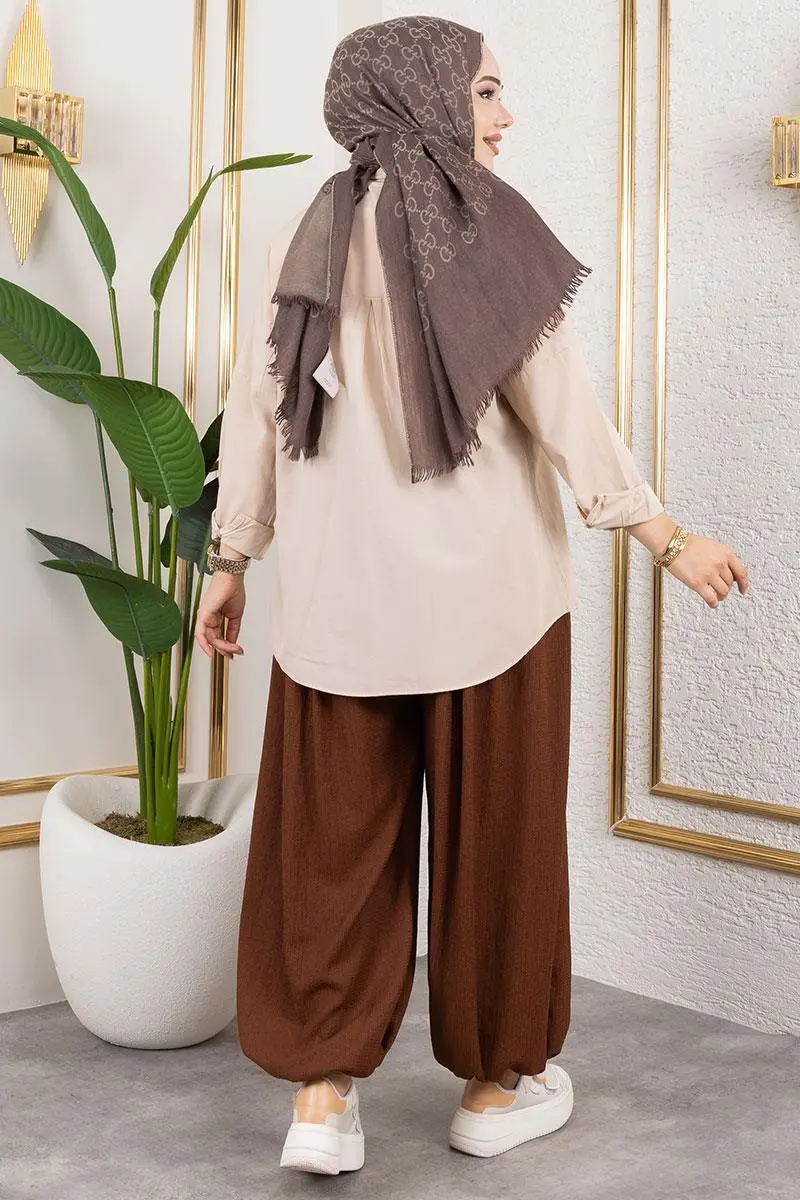 Elastic Waist Shalwar Trousers-detail