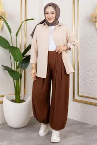 Elastic Waist Shalwar Trousers