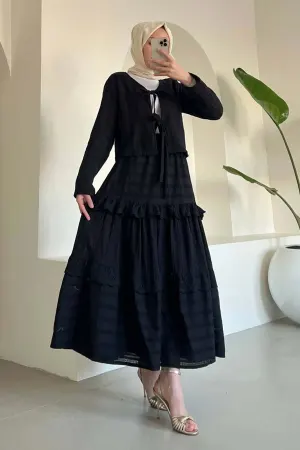 Embroidered Skirted Suit