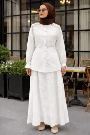 Fisto Stone Embellished Two-piece Set