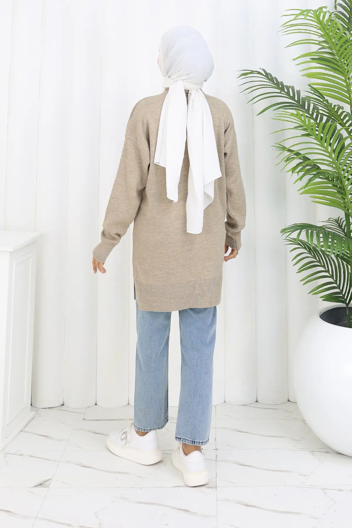 Floral Knit Tunic-detail