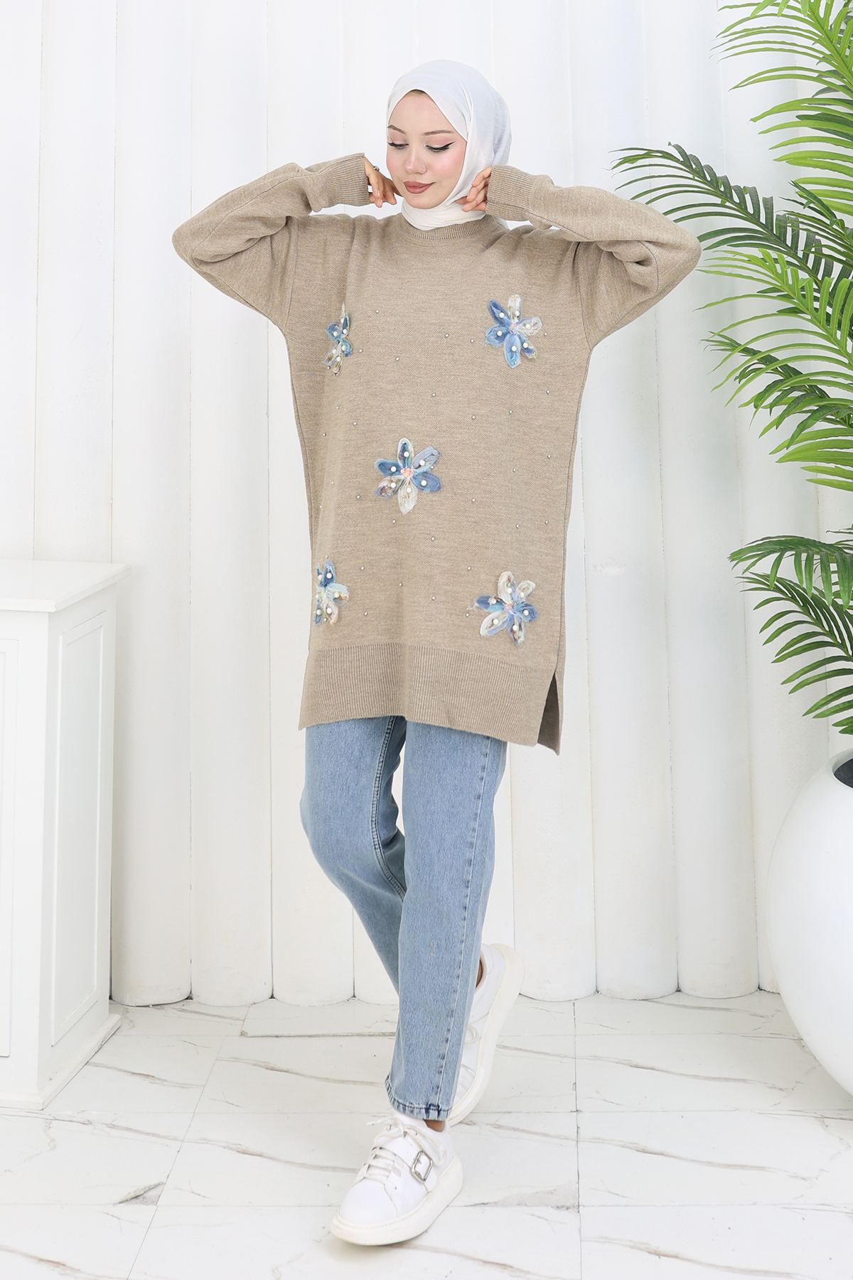 Floral Knit Tunic