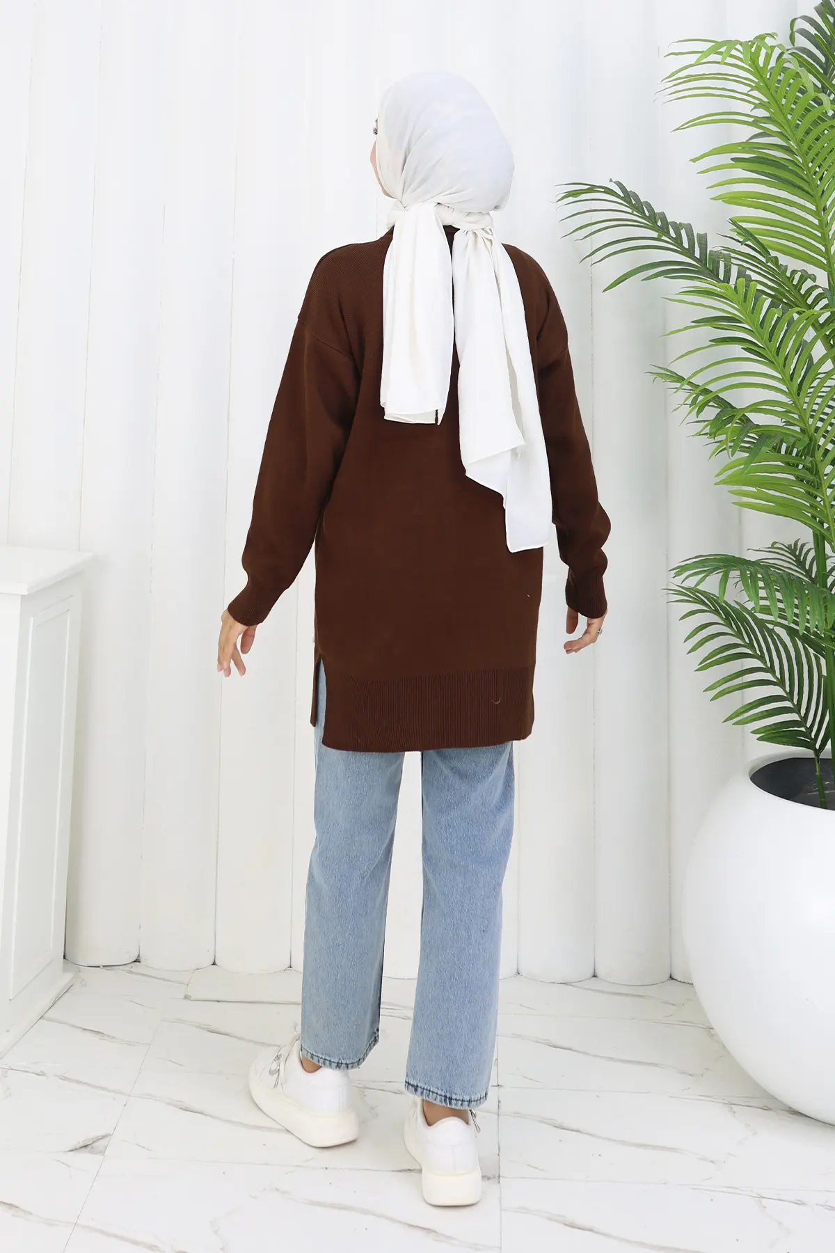 Floral Knit Tunic-detail