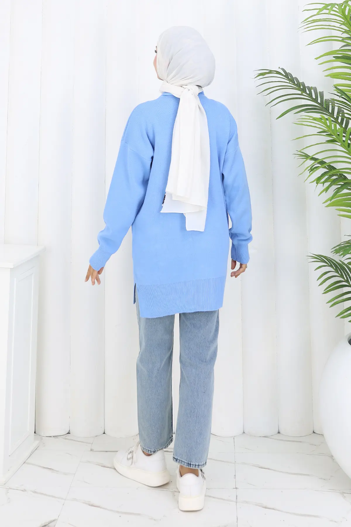 Floral Knit Tunic-detail