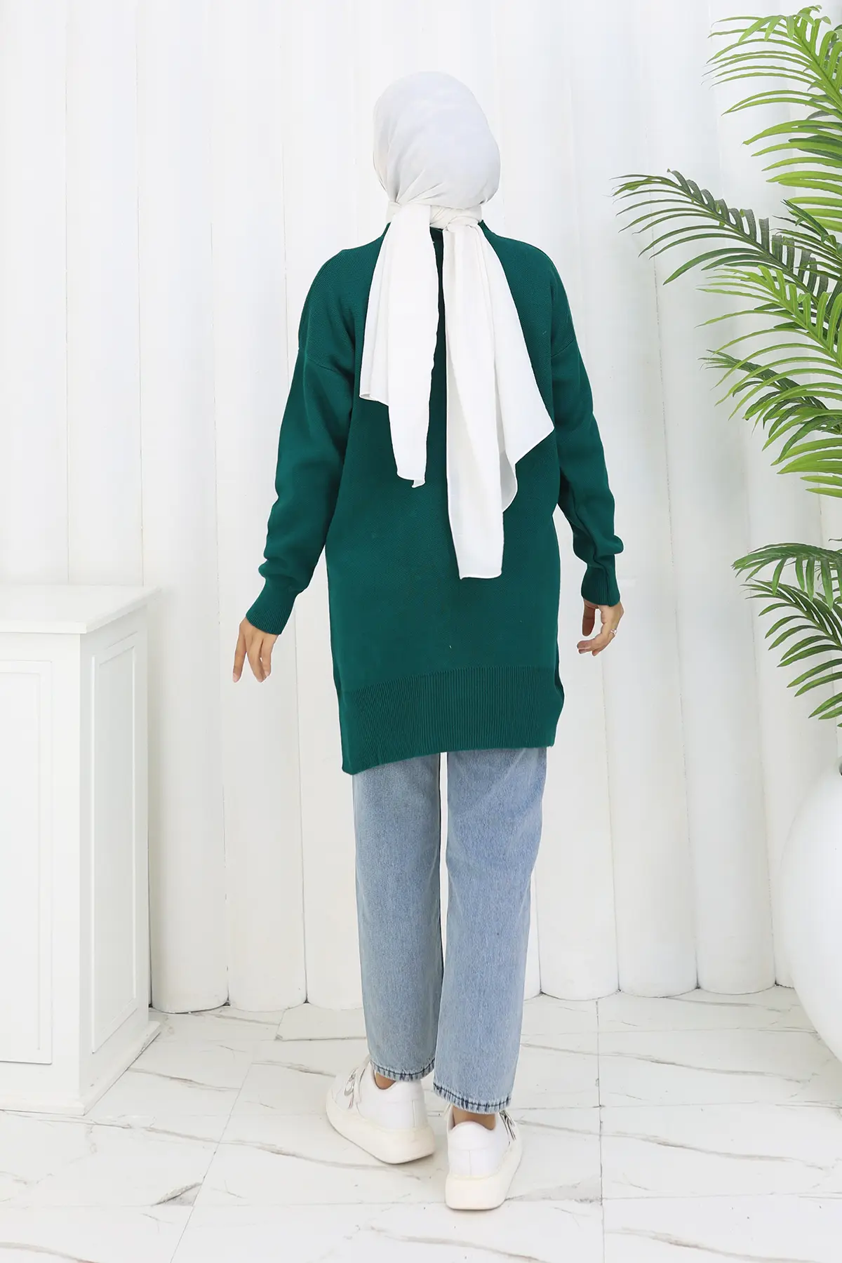 Floral Knit Tunic-detail