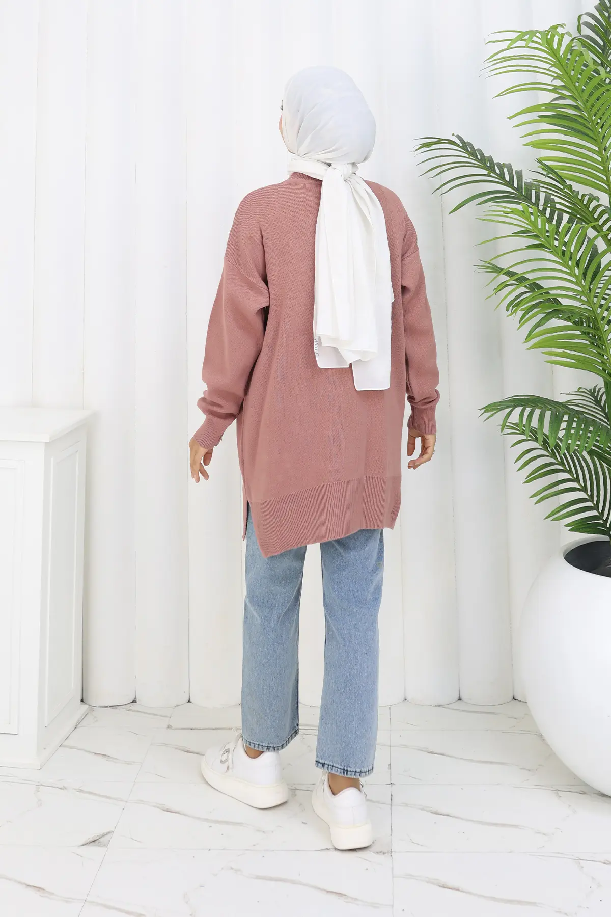 Floral Knit Tunic-detail