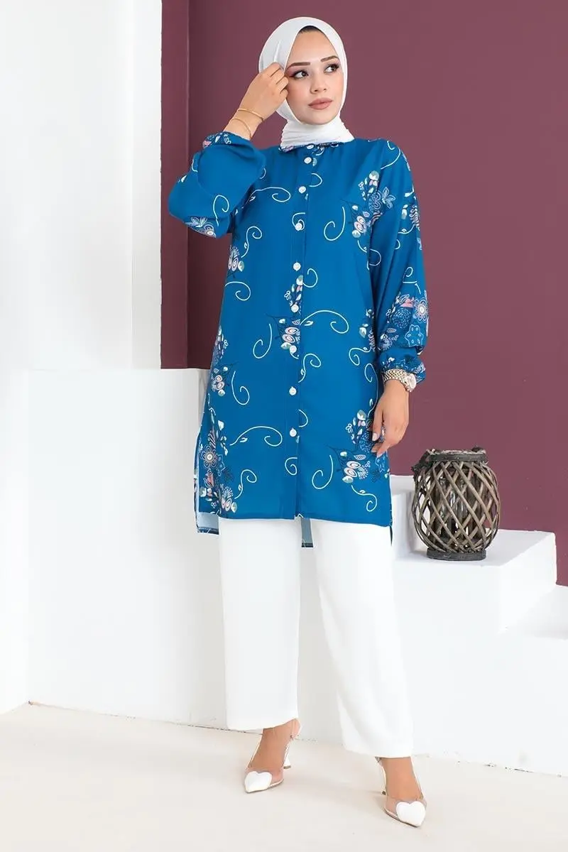 Floral Patterned Aerobin Suit-detail