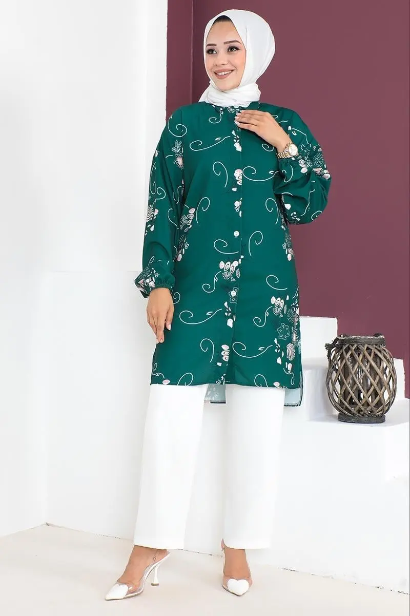 Floral Patterned Aerobin Suit-detail