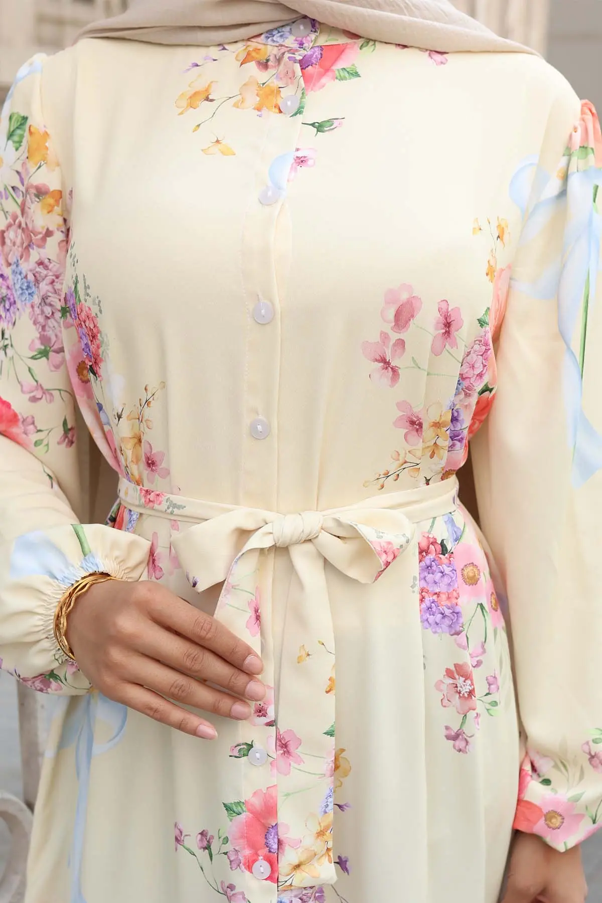 Floral Patterned Dress-detail