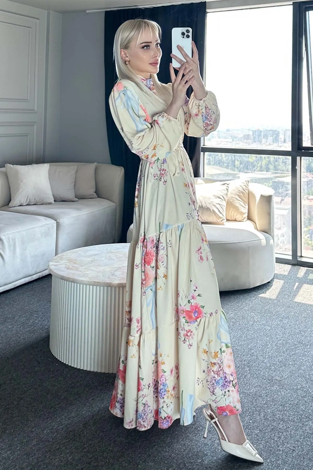 Floral Patterned Dress-detail