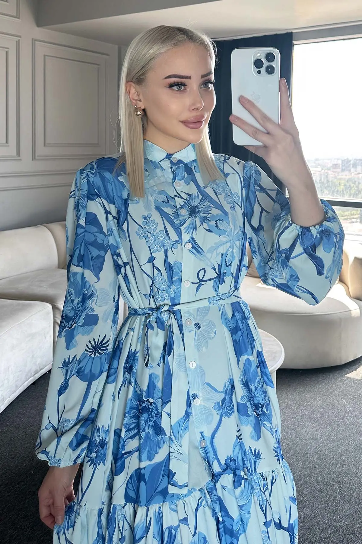 Floral Patterned Dress-detail