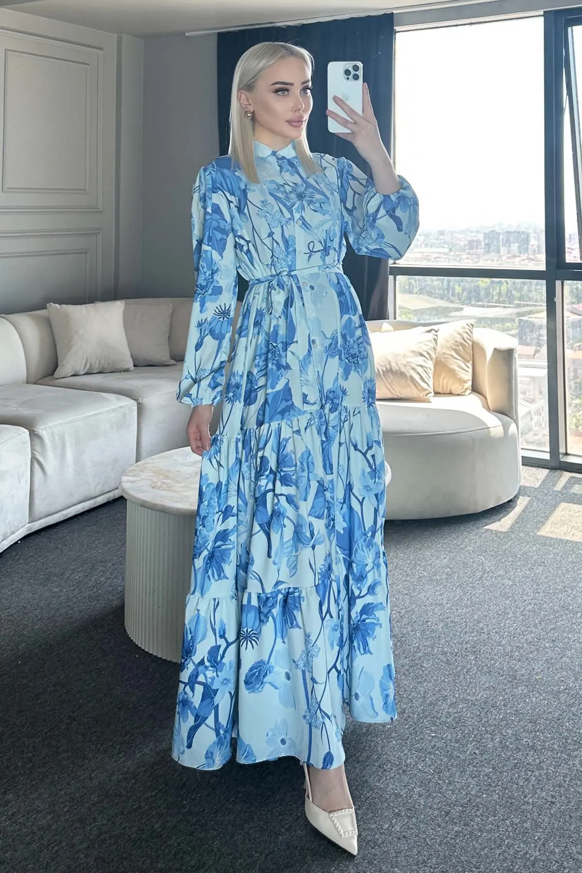 Floral Patterned Dress-detail