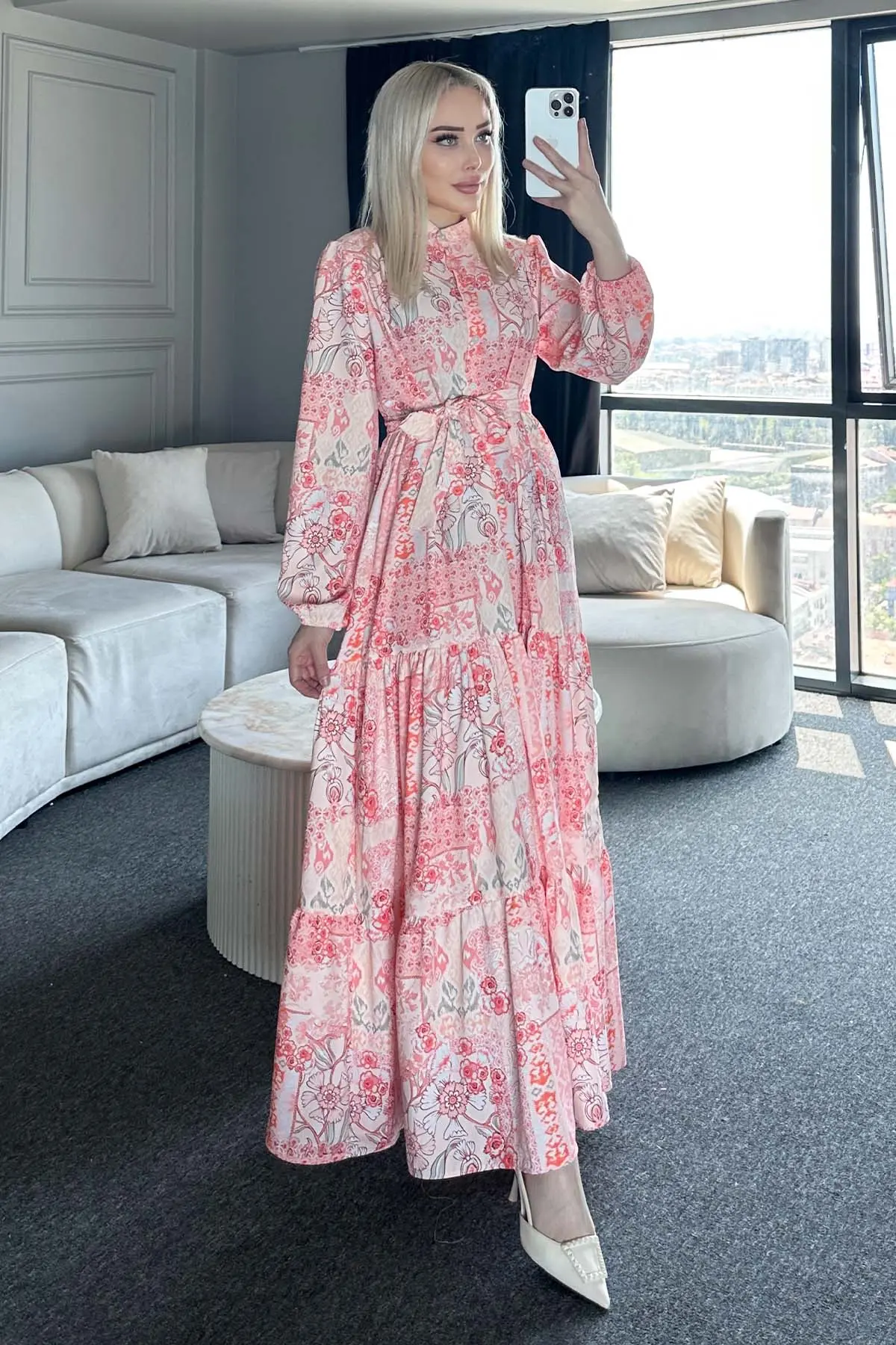 Floral Patterned Dress-detail