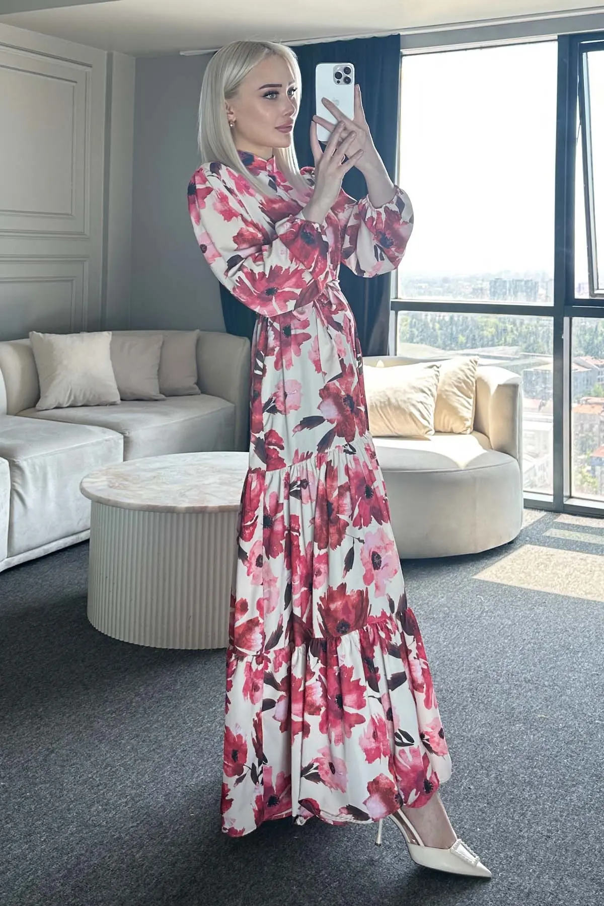 Floral Patterned Dress-detail