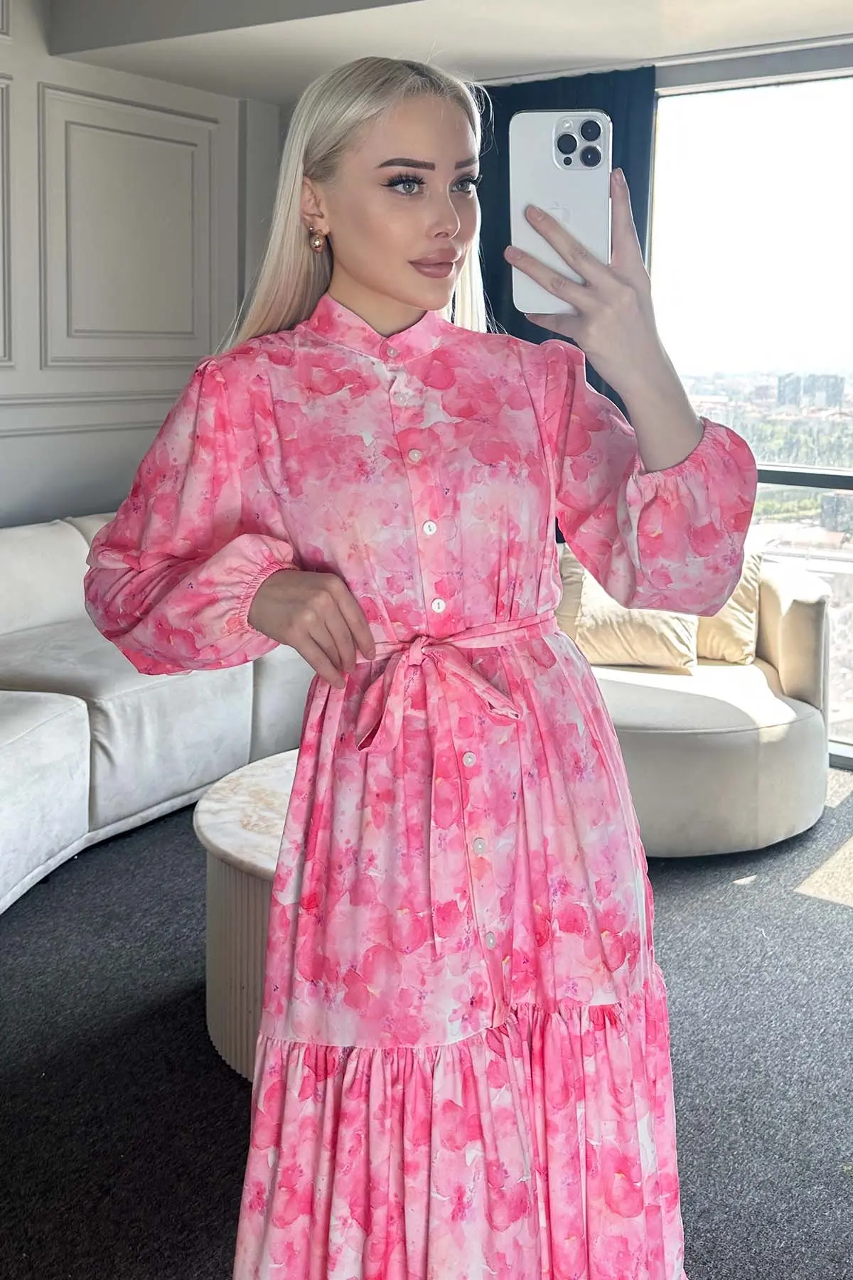 Floral Patterned Dress-detail