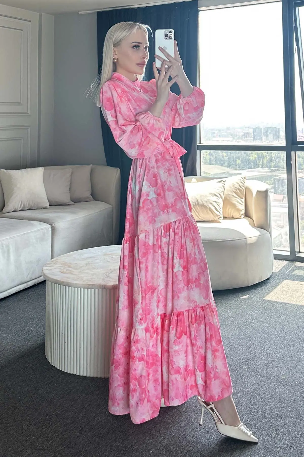 Floral Patterned Dress-detail