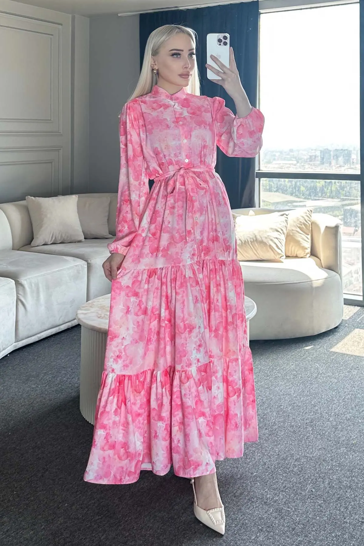 Floral Patterned Dress-detail