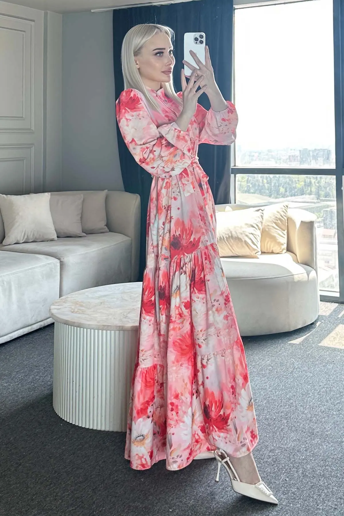 Floral Patterned Dress-detail