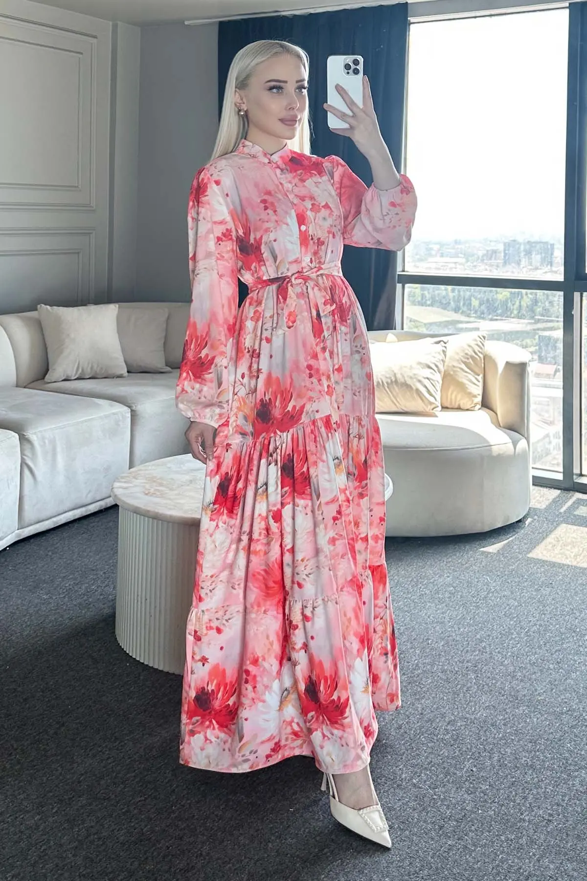 Floral Patterned Dress-detail