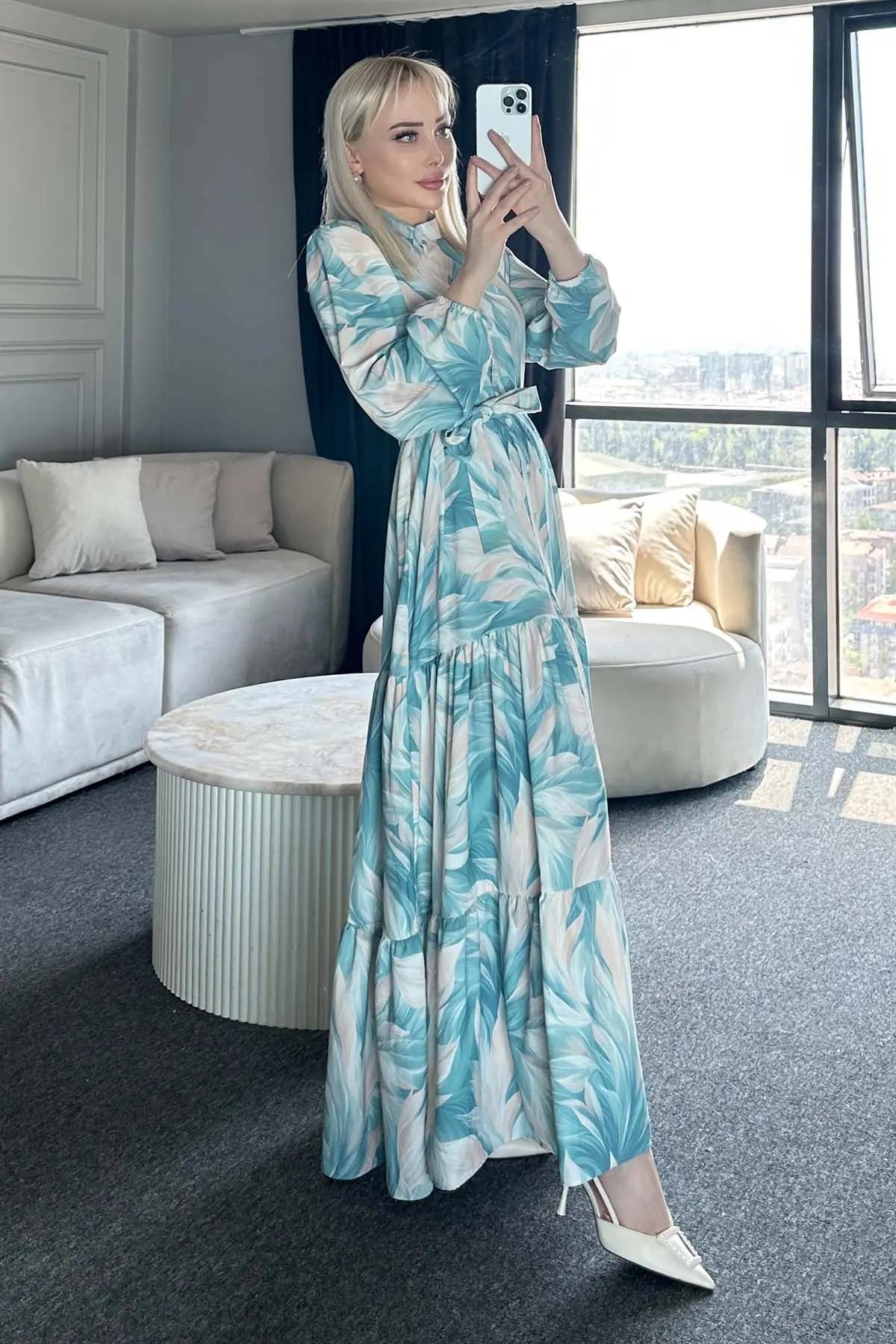 Floral Patterned Dress-detail