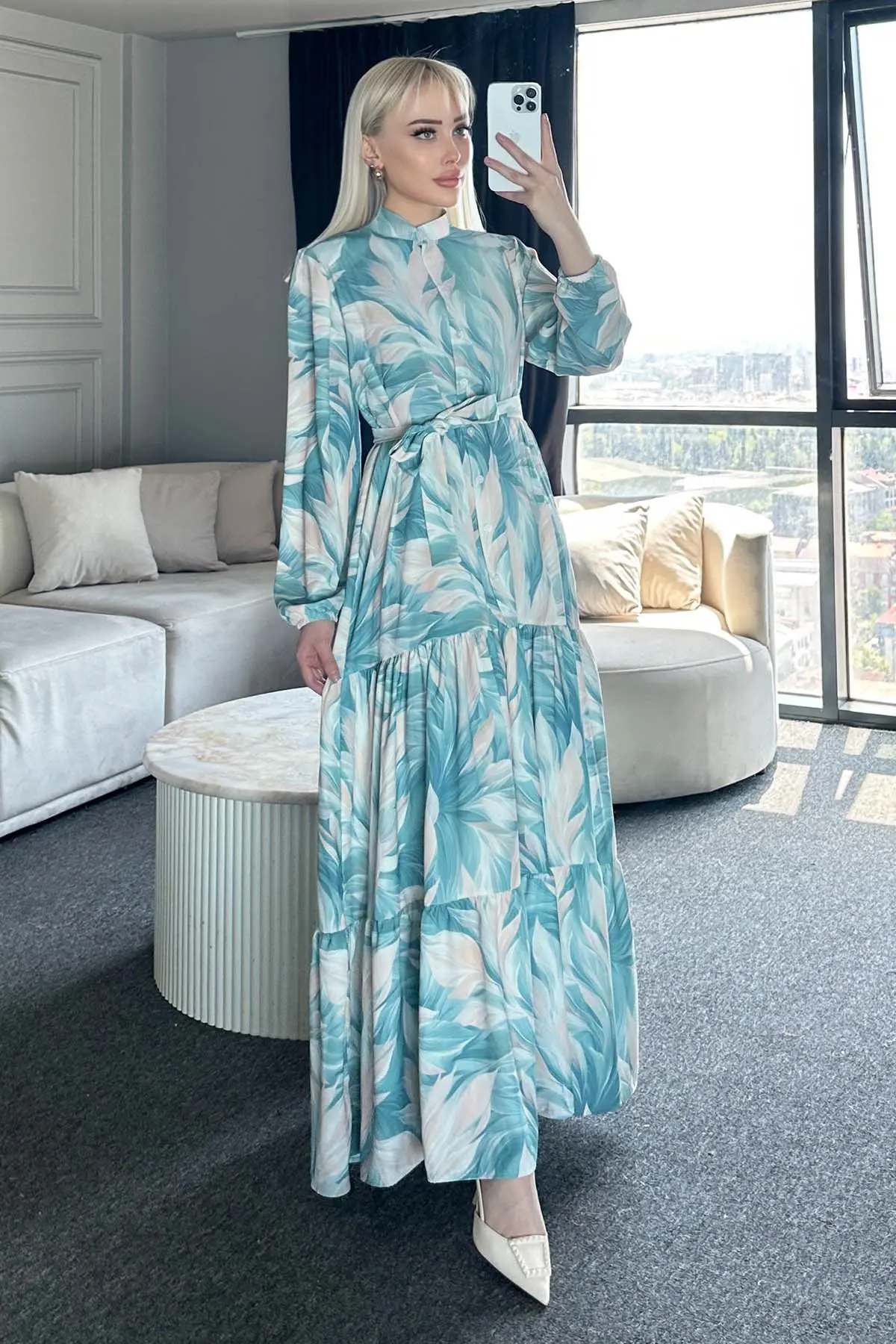 Floral Patterned Dress-detail