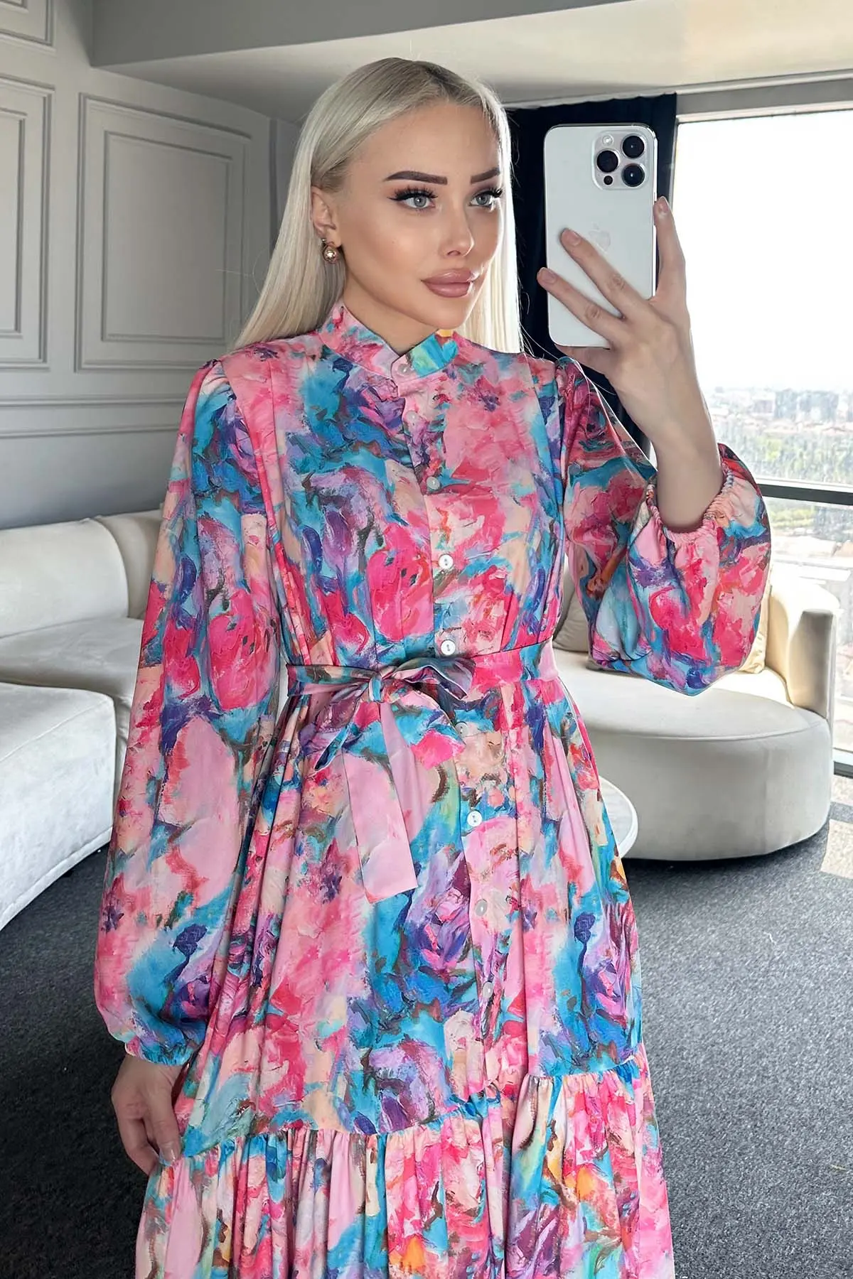 Floral Patterned Dress-detail