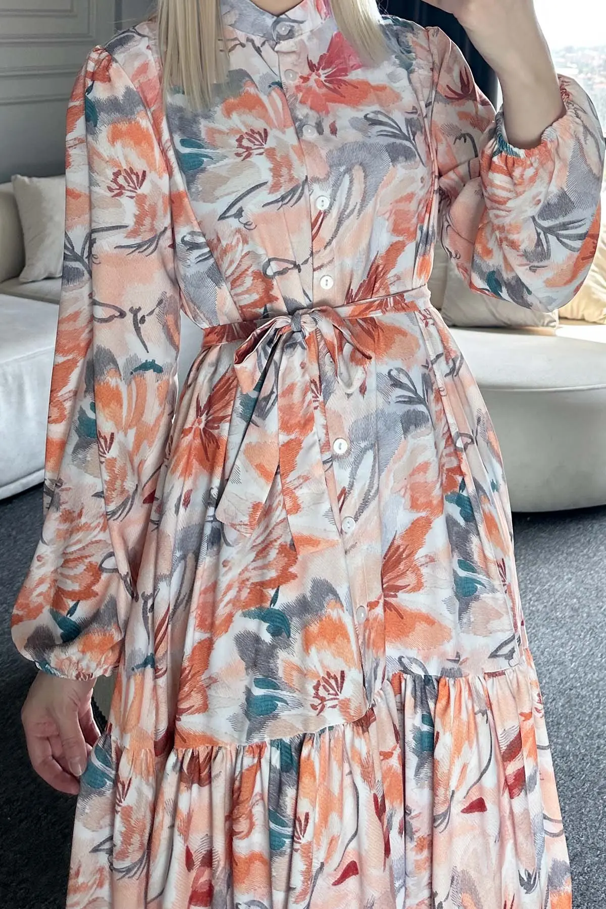 Floral Patterned Dress-detail