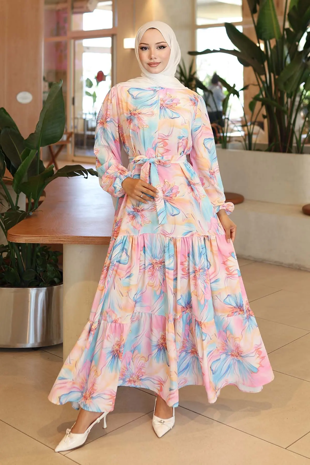 Floral Patterned Dress-detail