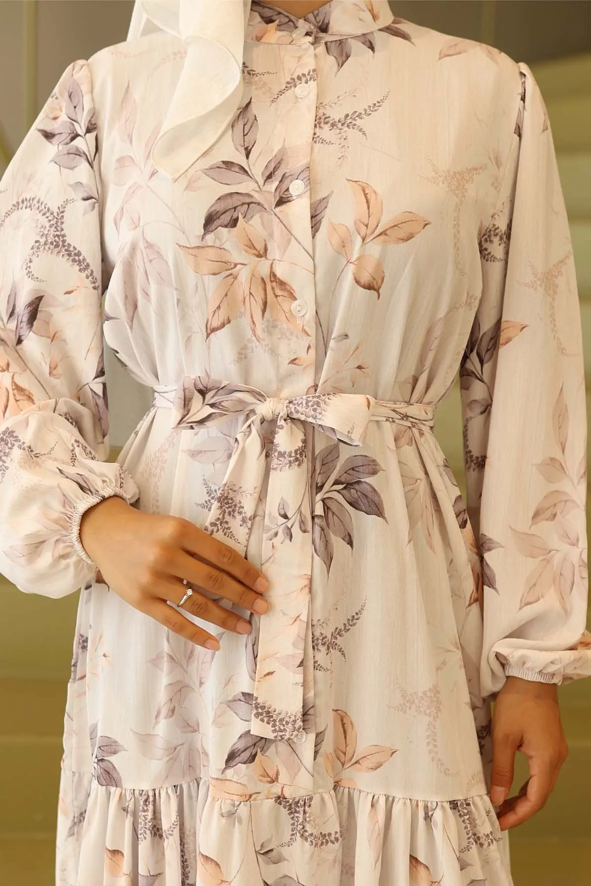 Floral Patterned Dress-detail